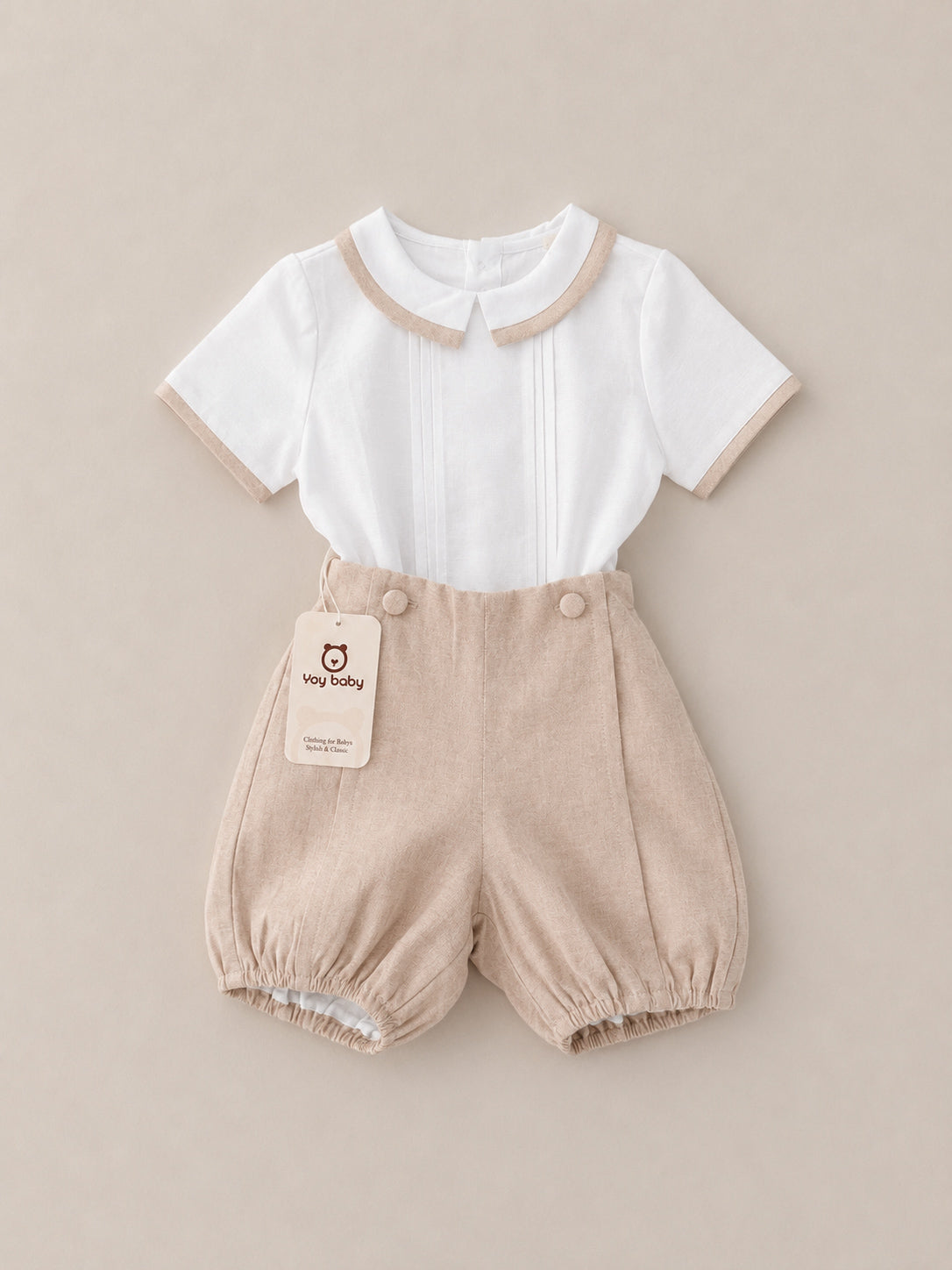 Set de Camisa y Short Lino BLESS BEIGE