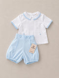 Set de Camisa y Short Lino BLESS AZUL