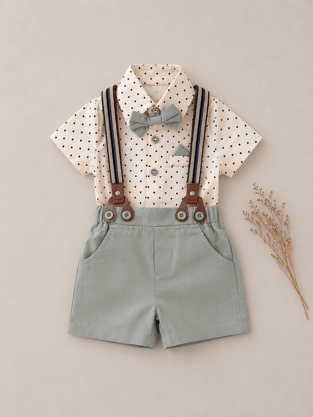 Set de Camisa y Short con tirantes ISANDRO