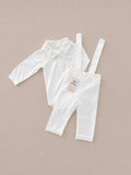 Set de Pantalón con tirantes y Romper ENZO BLANCO