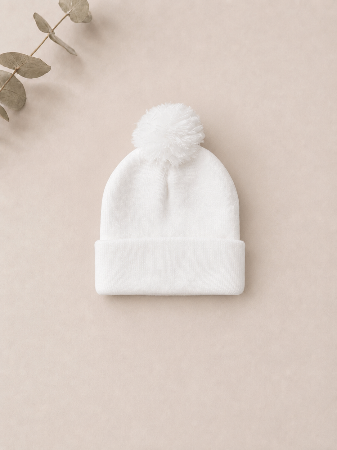 Gorro Pompon Blanco
