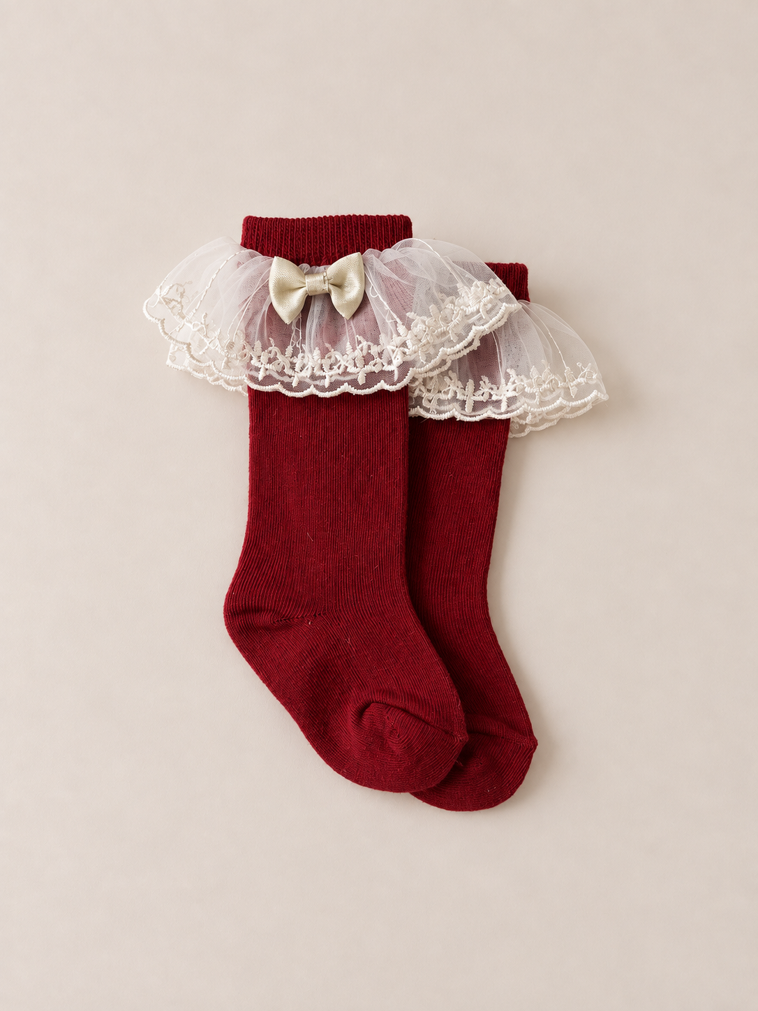 Medias Navideñas Encaje