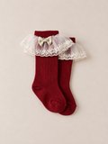 Medias Navideñas Encaje