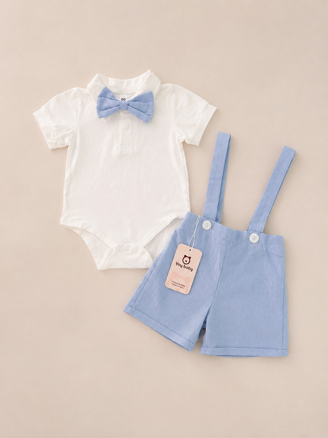 Set de Braga con Tirantes y Romper BAUTIZO