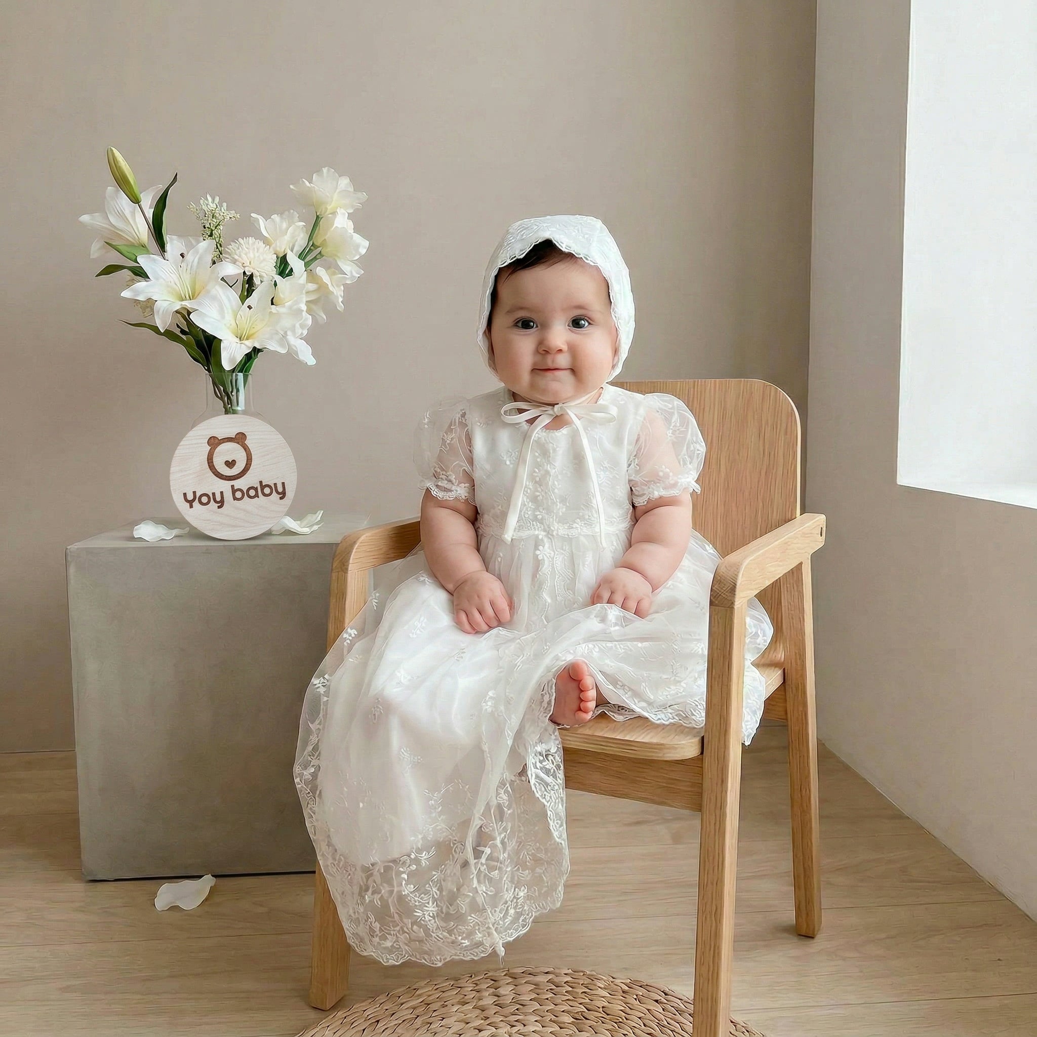 Vestido Bautizo Imperial - BELLOTA con Gorro