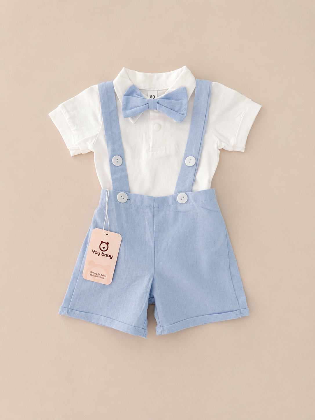 Set de Braga con Tirantes y Romper BAUTIZO