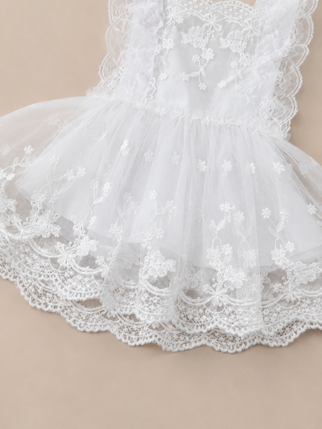 Valencianne Romper Blanco