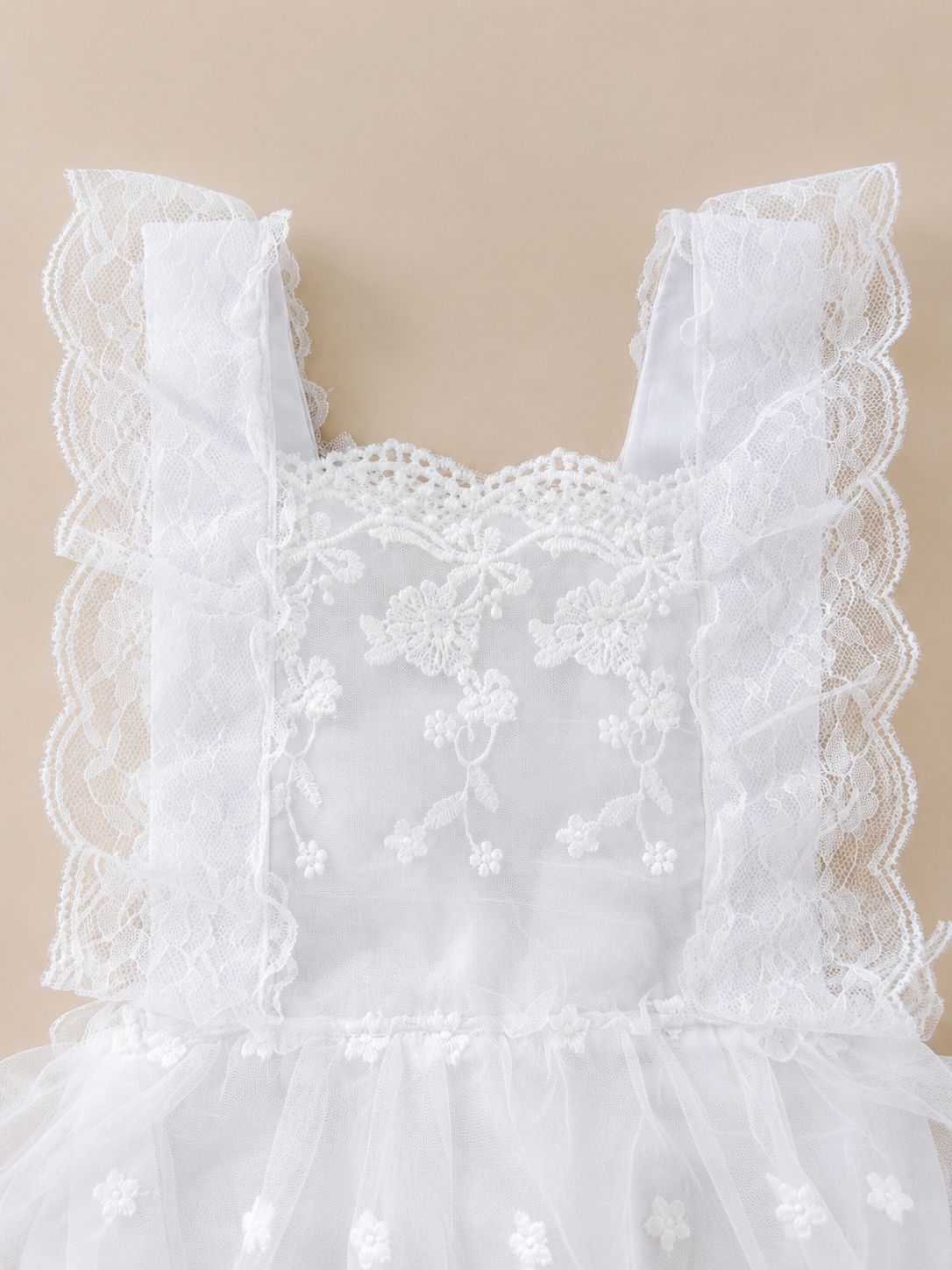 Valencianne Romper Blanco