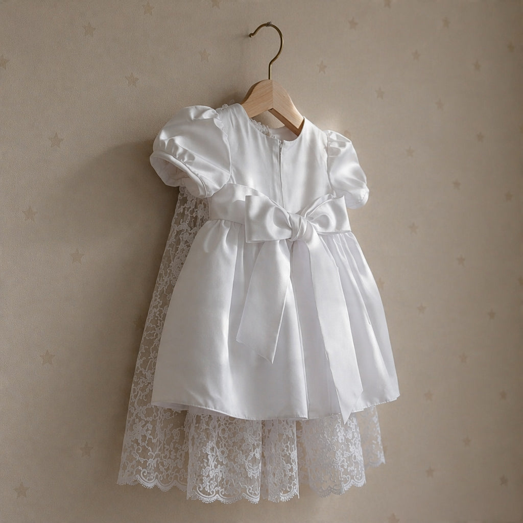 Vestido Bautizo Imperial - TIFANNY con Gorro