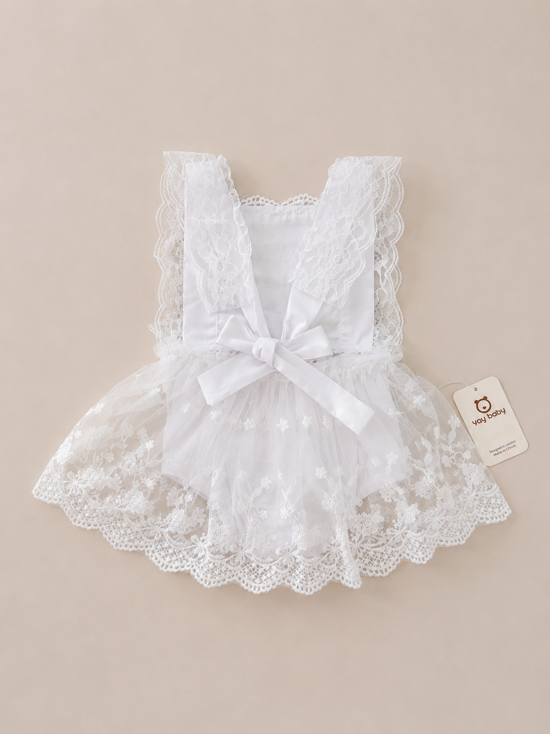 Valencianne Romper Blanco