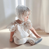 Gorro Bautizo Forrado Marfil