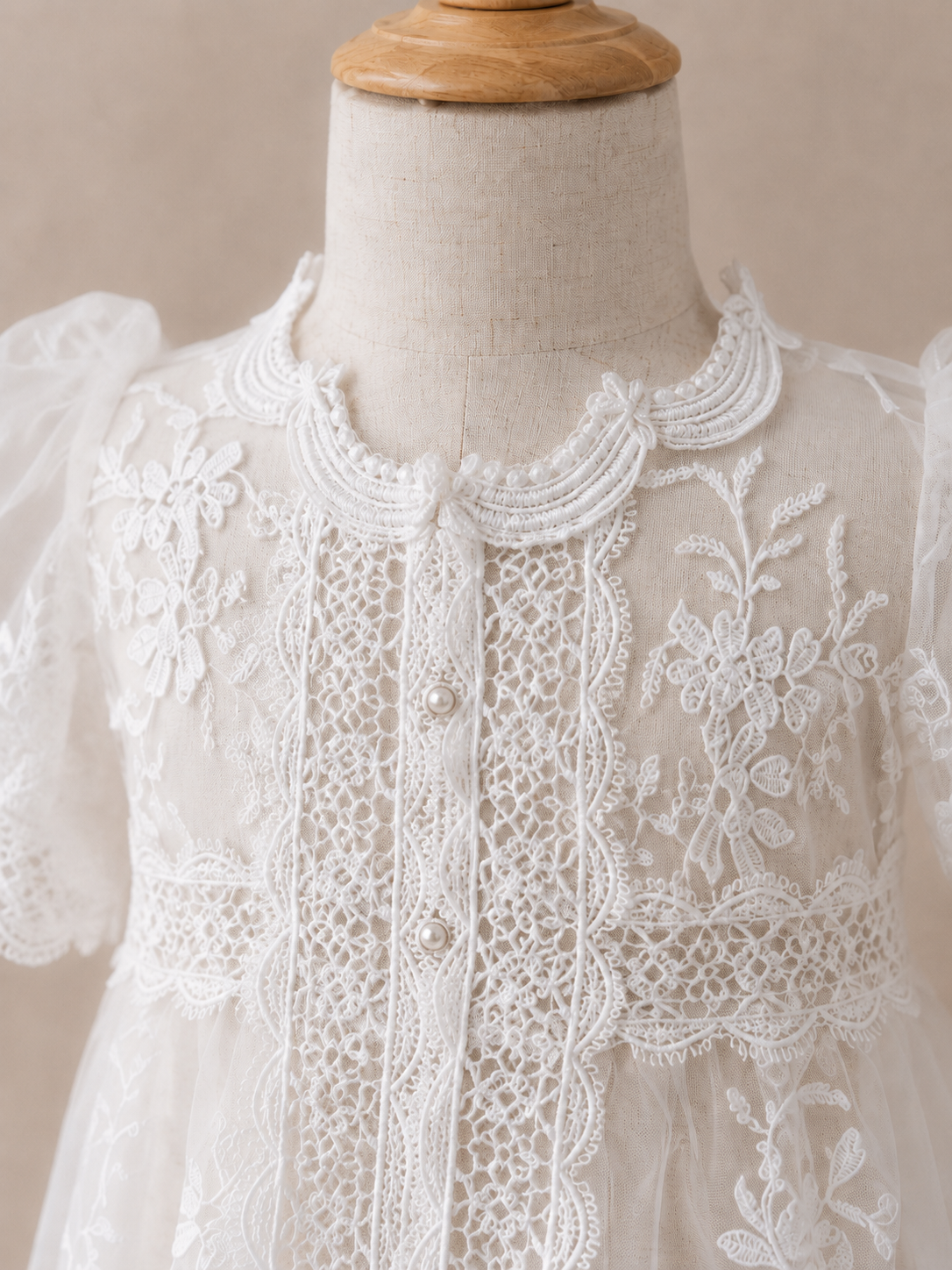 Vestido Bautizo Imperial - TIFANNY con Gorro