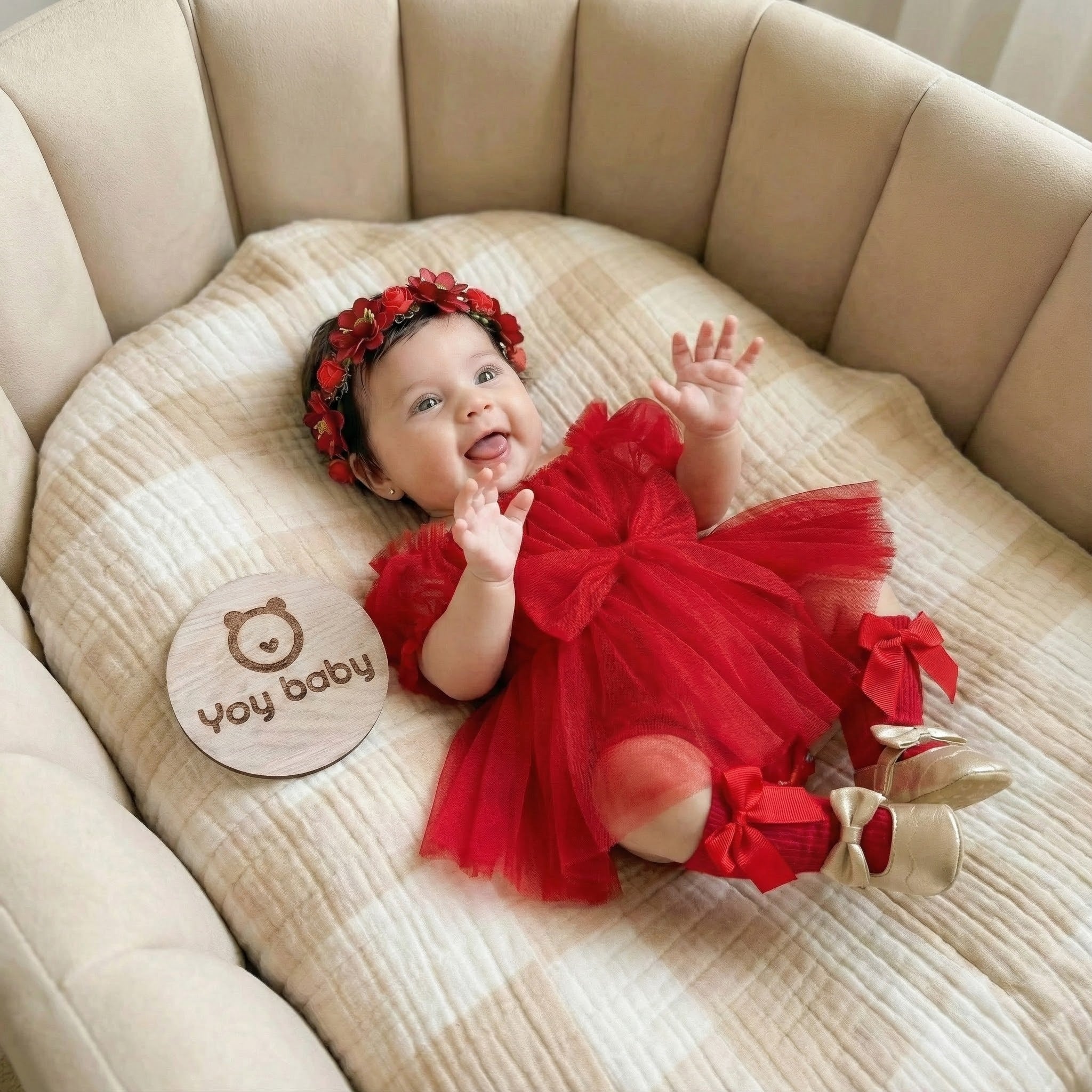 Vestido Body Amelie Rojo con Diadema