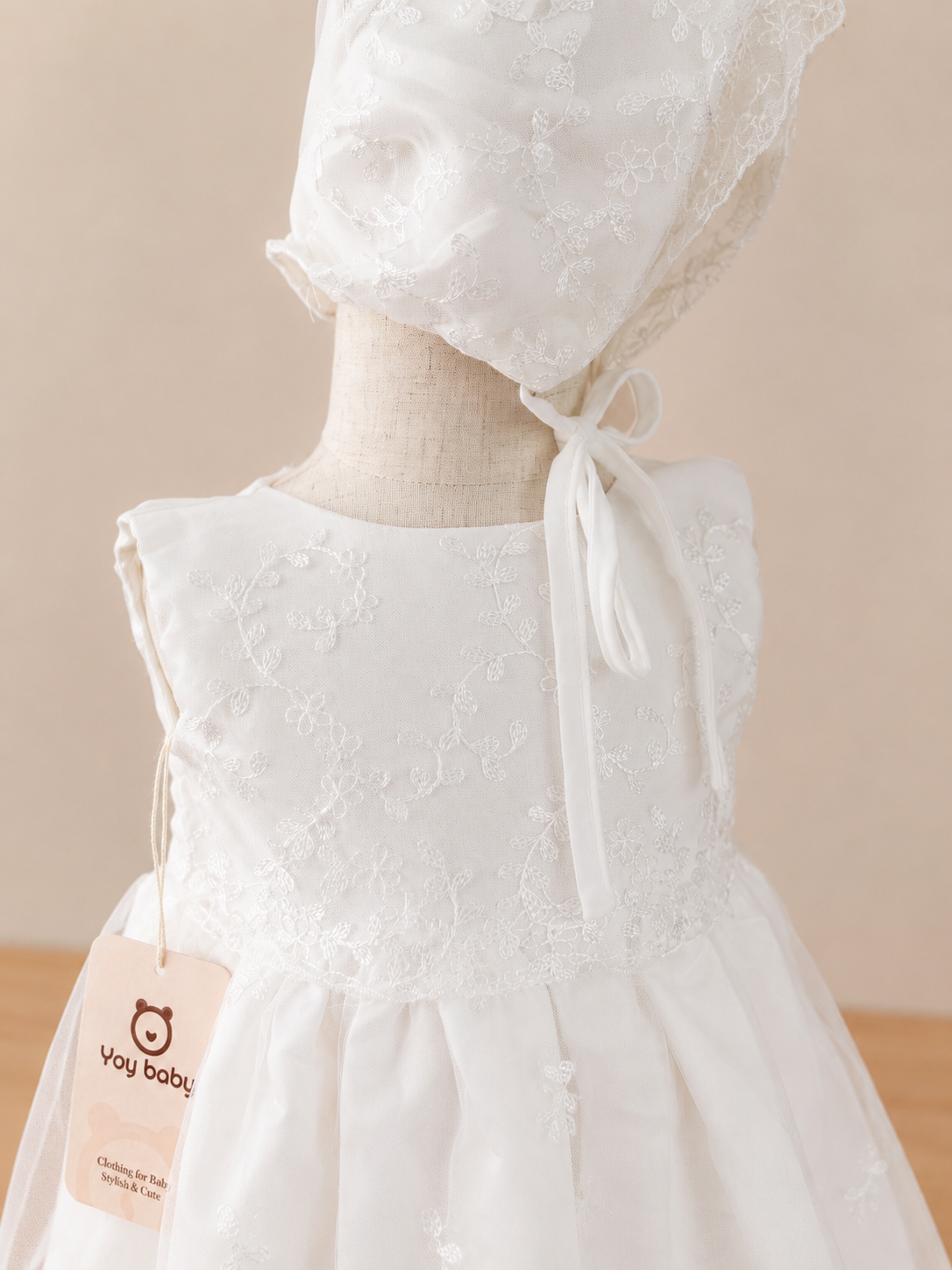 Vestido Bautizo Imperial - BELLOTA con Gorro