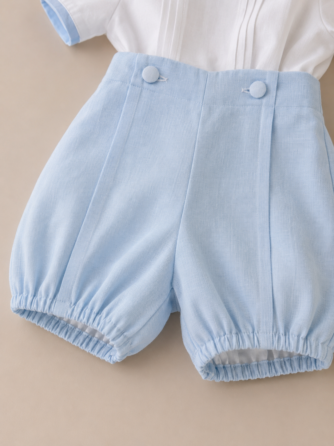 Set de Camisa y Short Lino BLESS AZUL