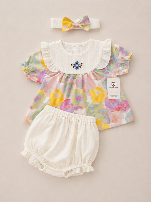 Set de Blusa y Short con Diadema AURORA
