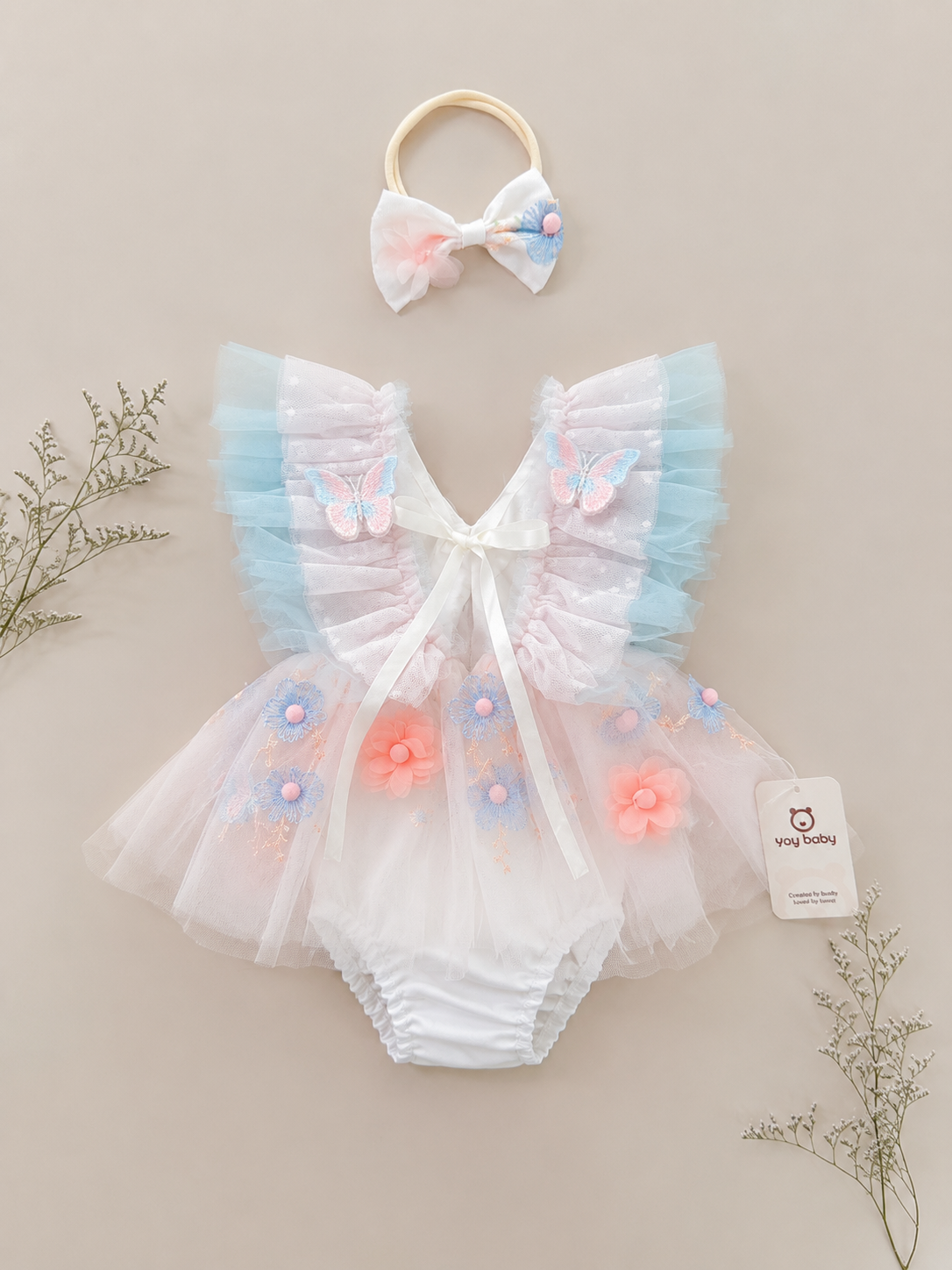 Vestido Body Magic Garden con Diadema