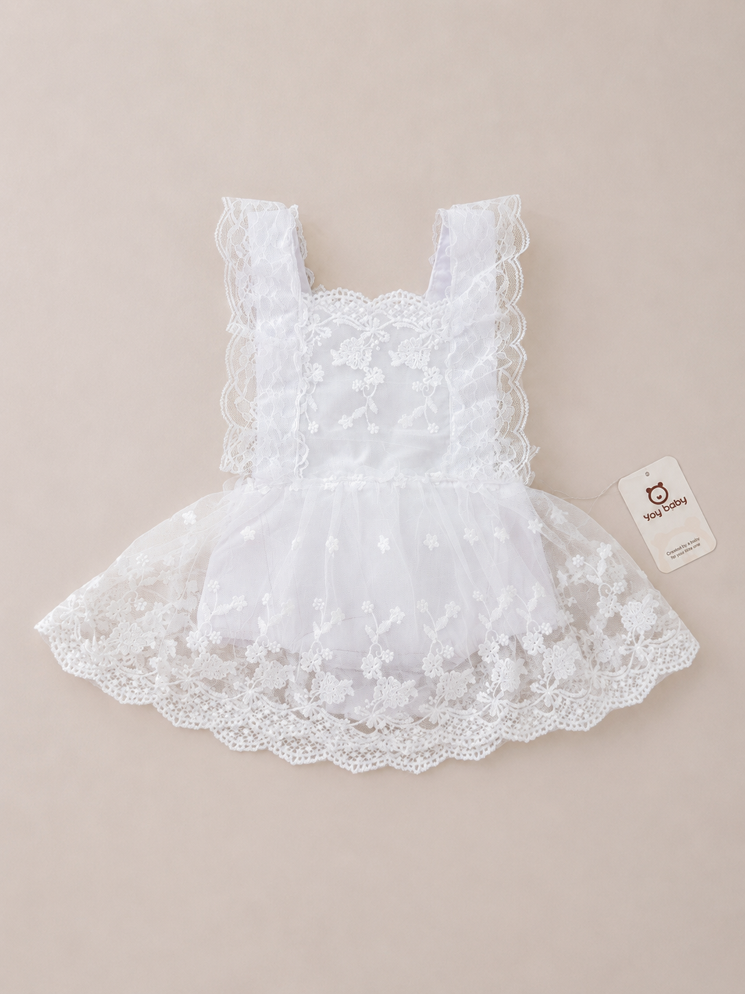 Valencianne Romper Blanco