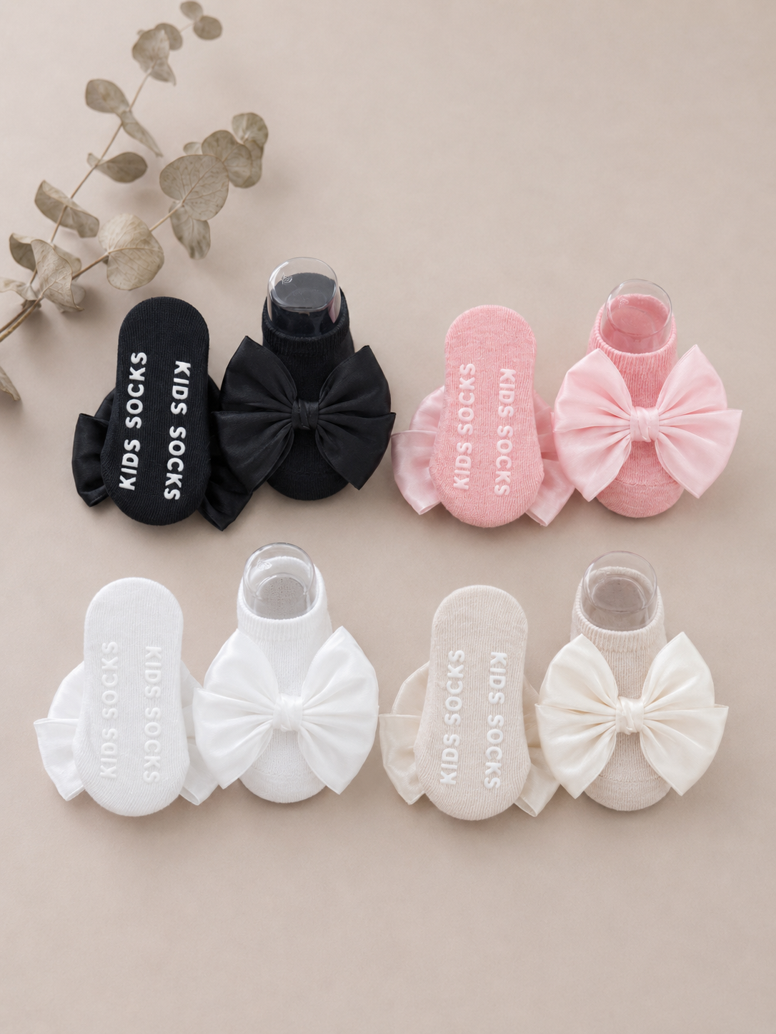 Medias baleta lazo - Pack de 4 unidades