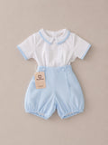 Set de Camisa y Short Lino BLESS AZUL