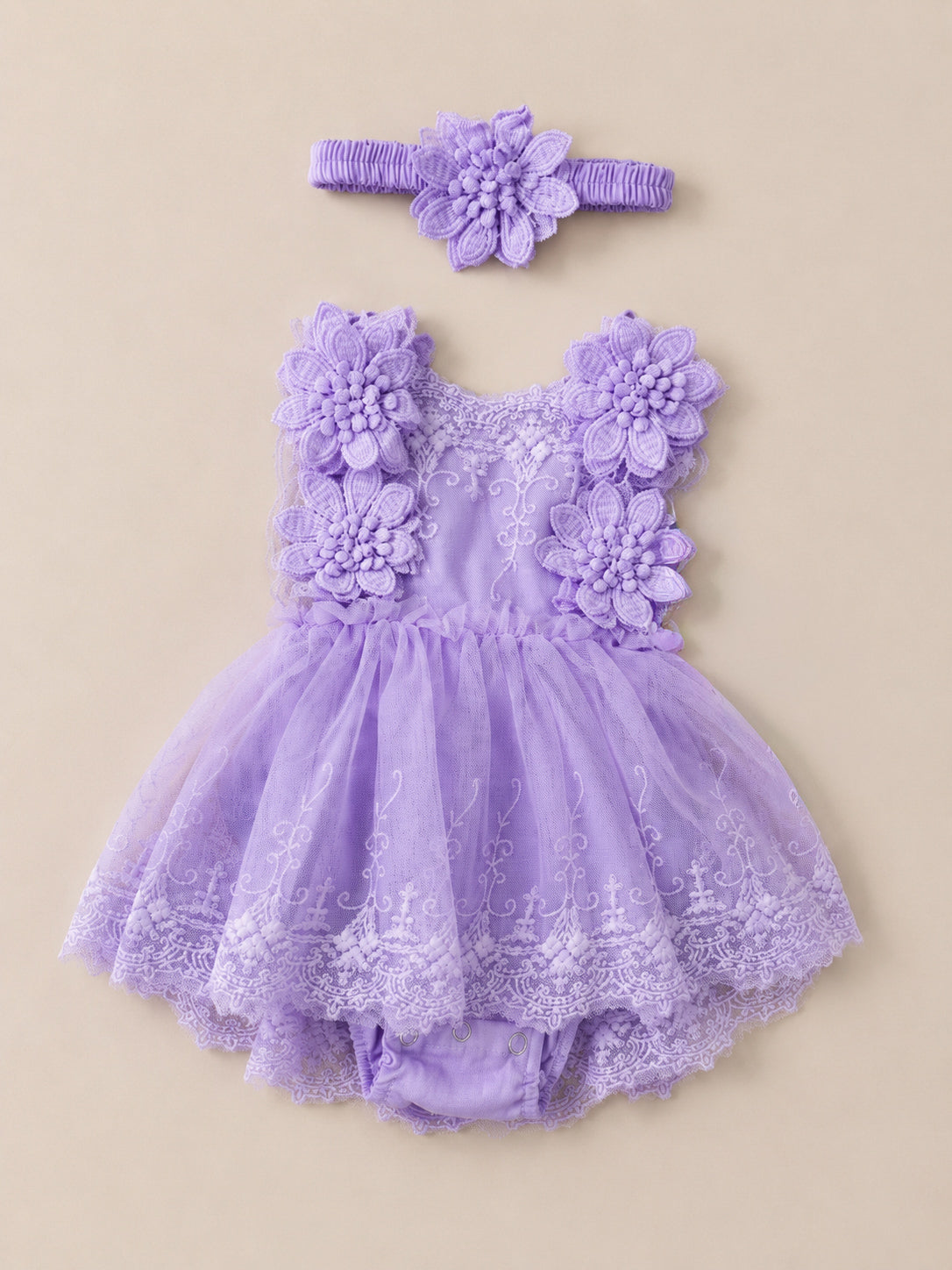 Bohemian romper con Diadema