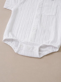 Set de Short con tirantes y Romper DIAPER COVER VERDE