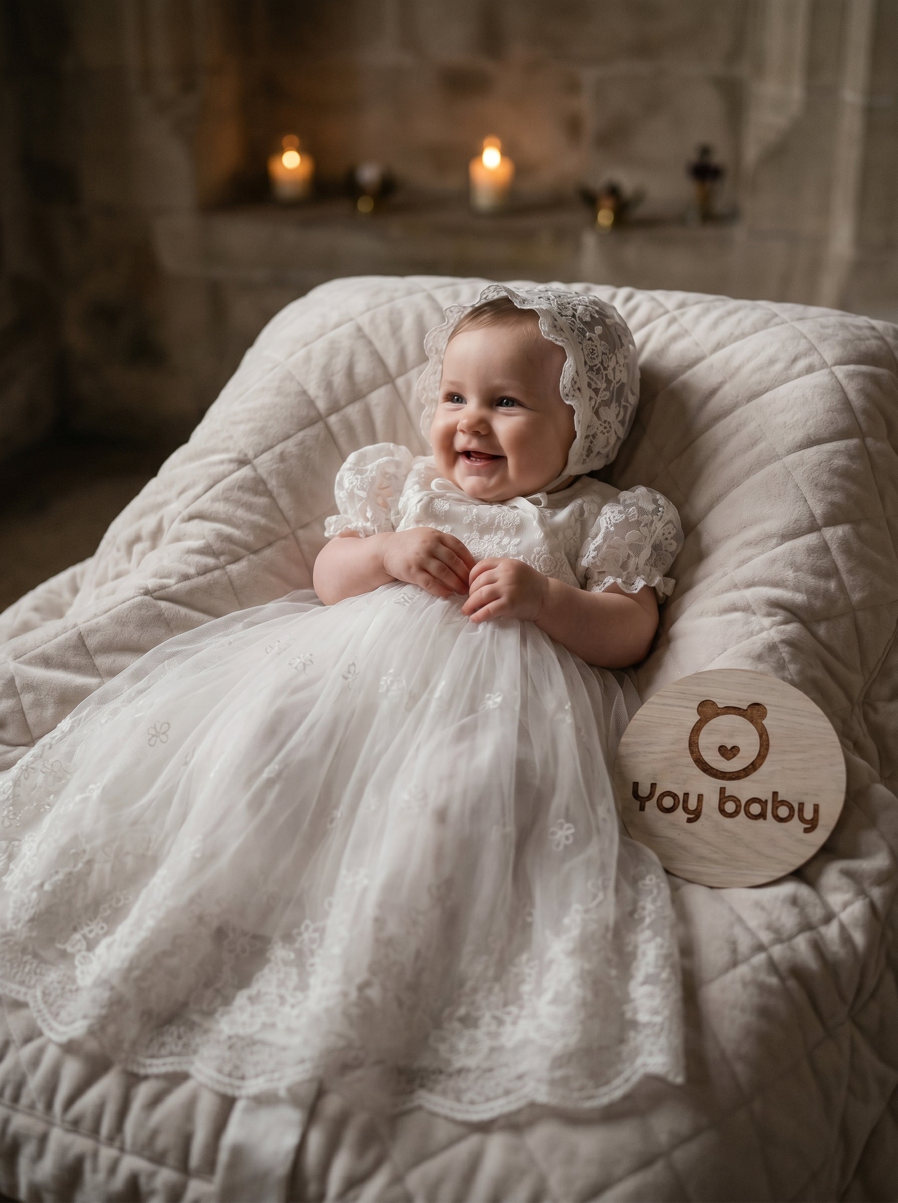 Vestido Bautizo Imperial - GASTBY con Gorro