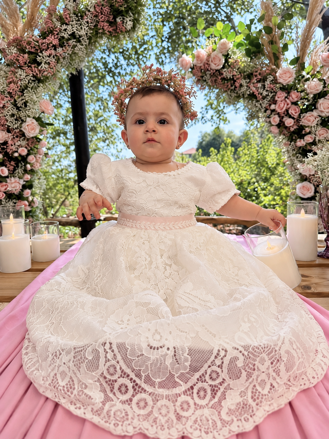 Vestido Bautizo Imperial - MISTICA con Gorro