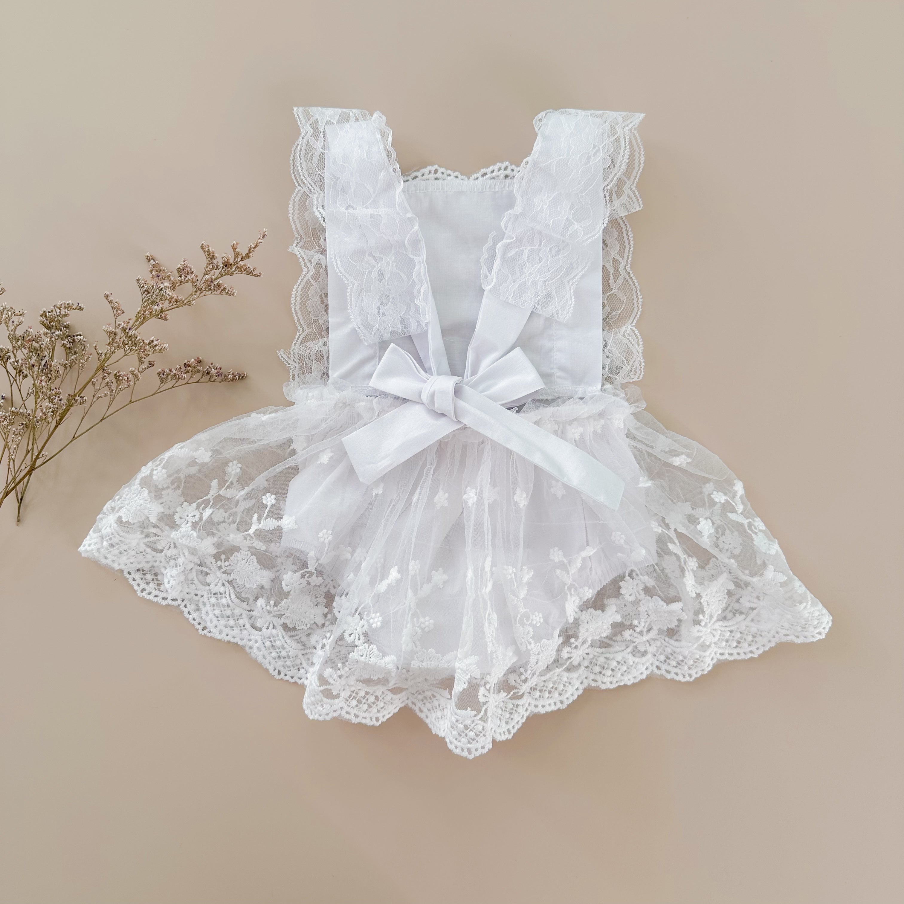Valencianne Romper Blanco