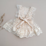 Valencianne Romper Beige