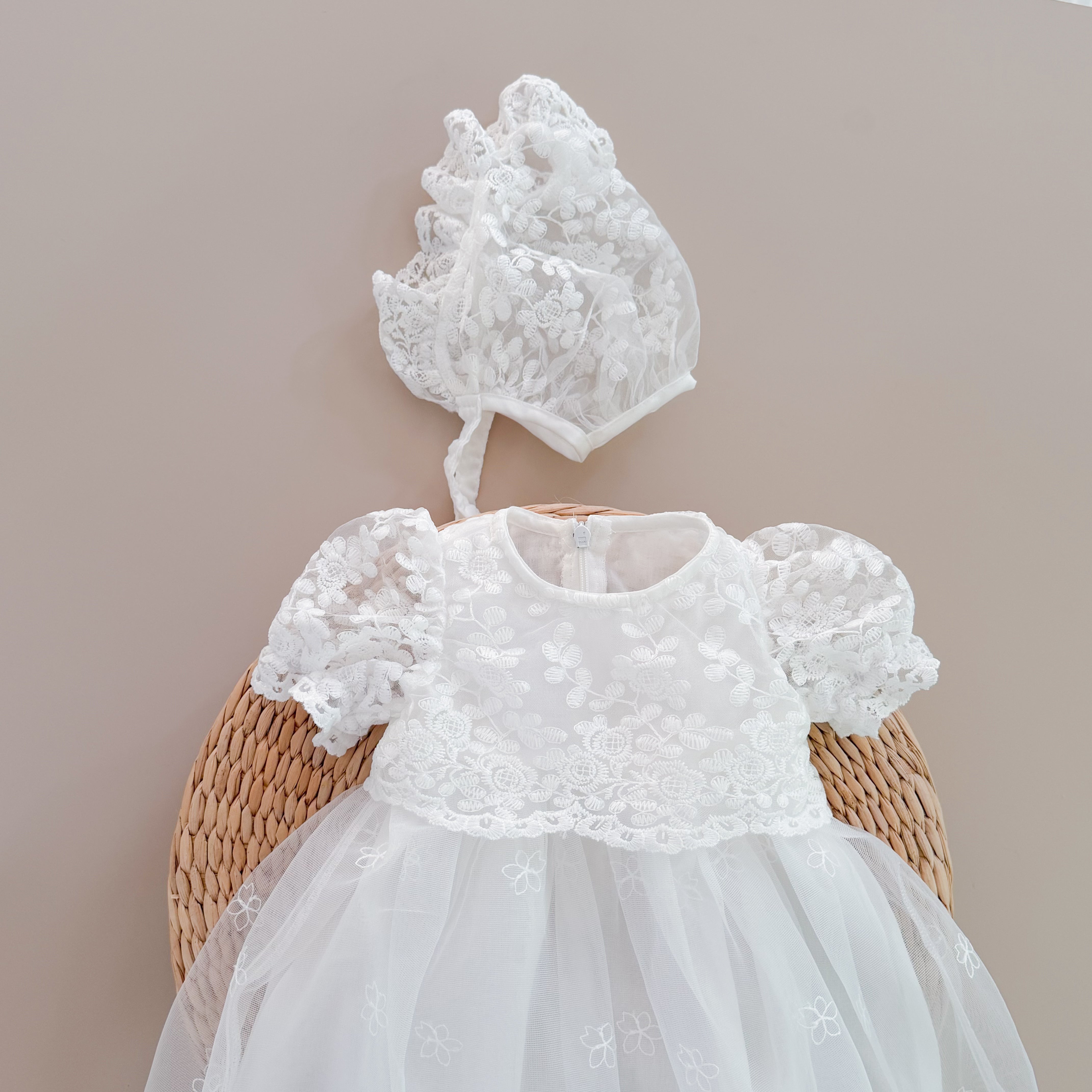 Vestido Bautizo Imperial - GASTBY con Gorro