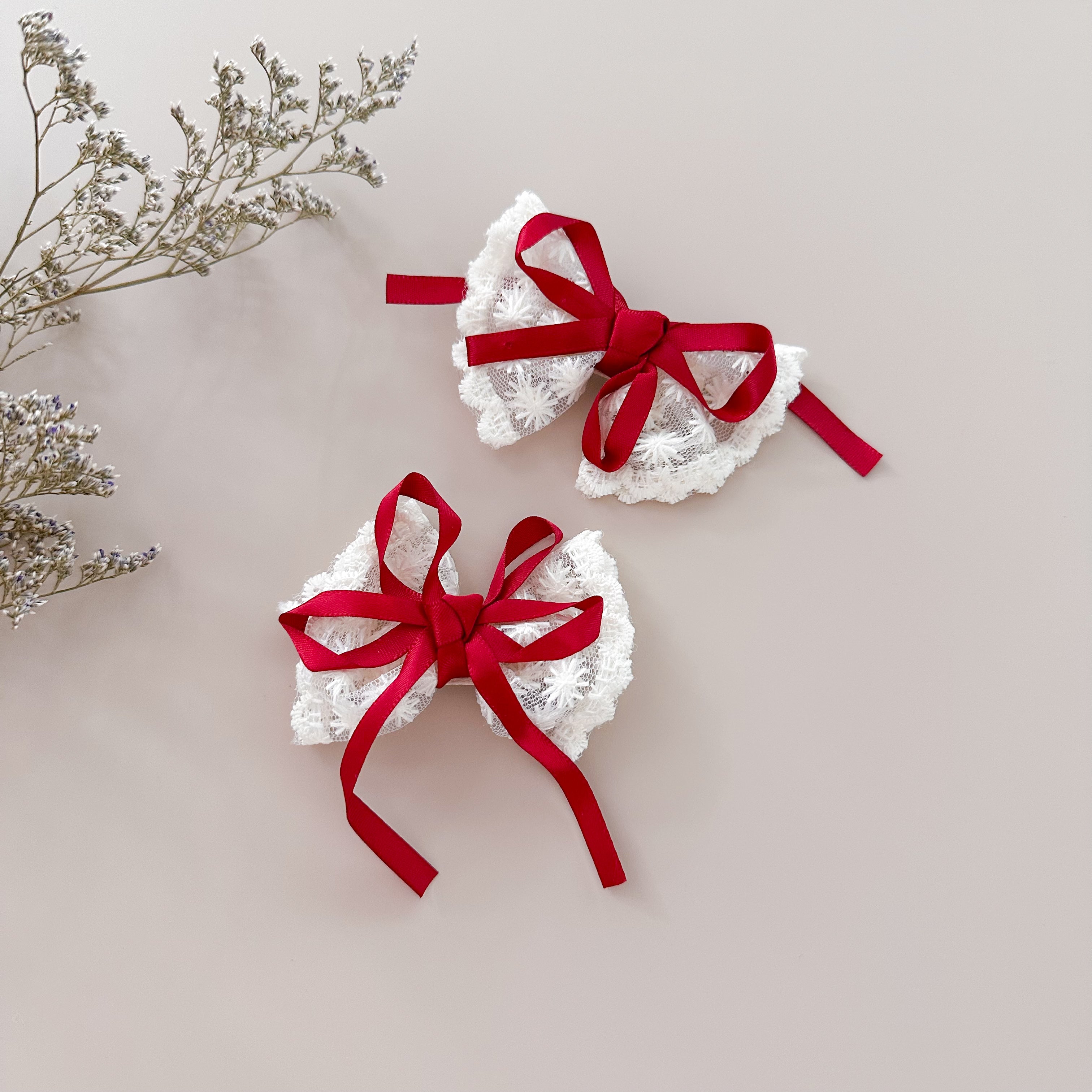 Hebilla Encaje Marfil x 2 Unidades