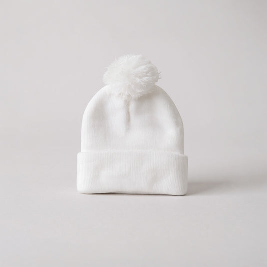 Gorro Pompon Blanco