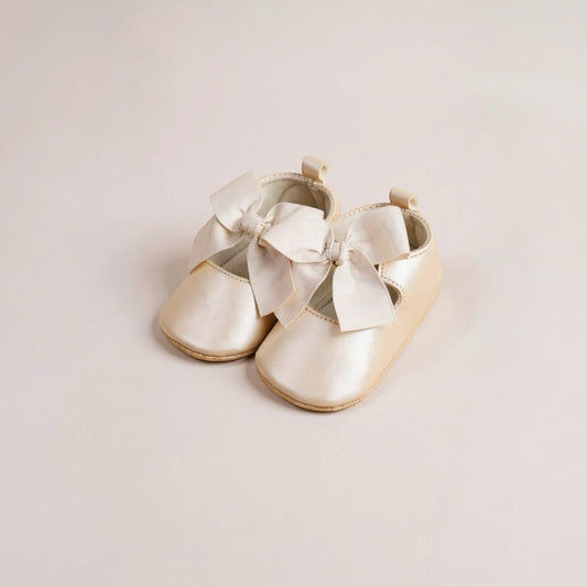 Zapato Lazo Oro Marfil