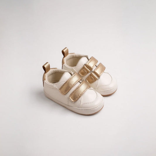 Tenis Court Blanco con Dorado