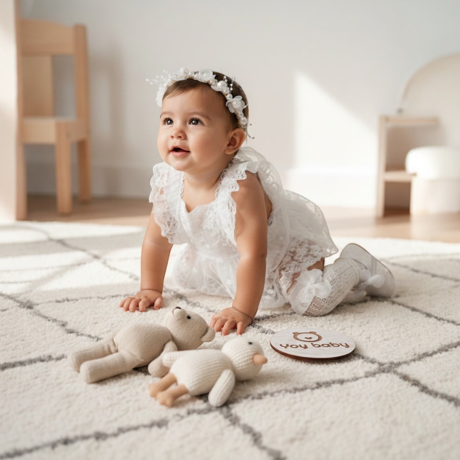 Valencianne Romper Blanco