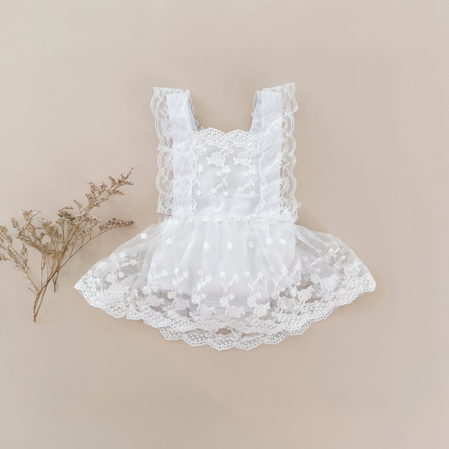 Valencianne Romper Blanco