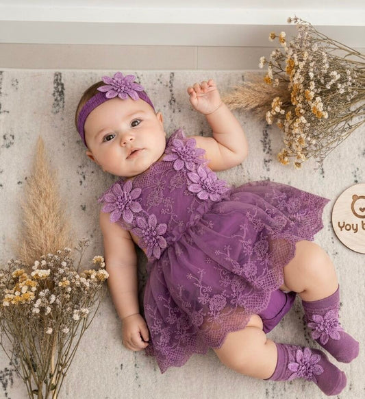 Purple Wine Romper
