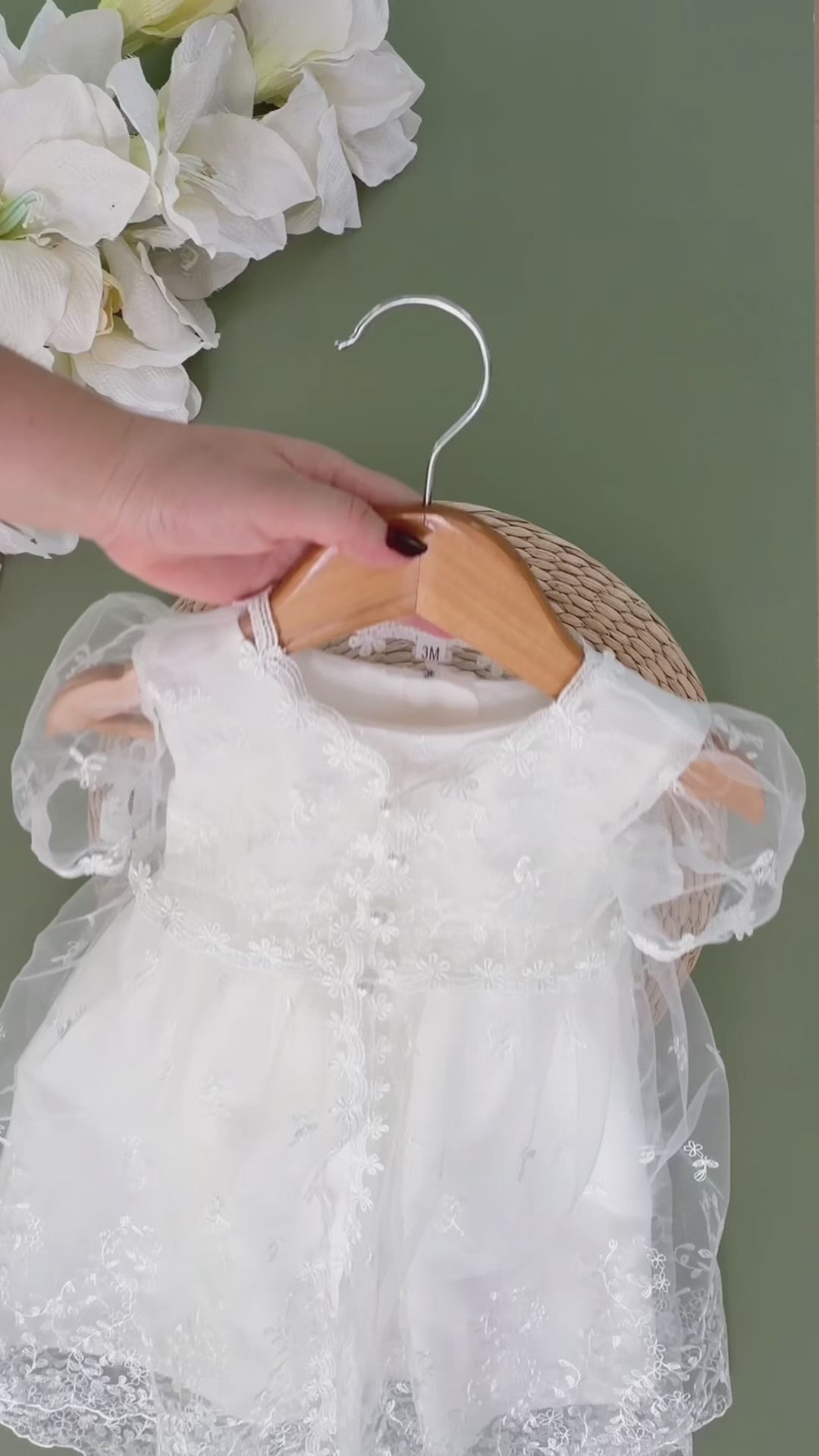 Vestido Bautizo Imperial - BELLOTA con Gorro
