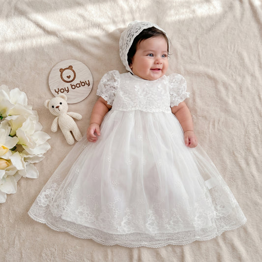 Vestido Bautizo Imperial - GASTBY con Gorro